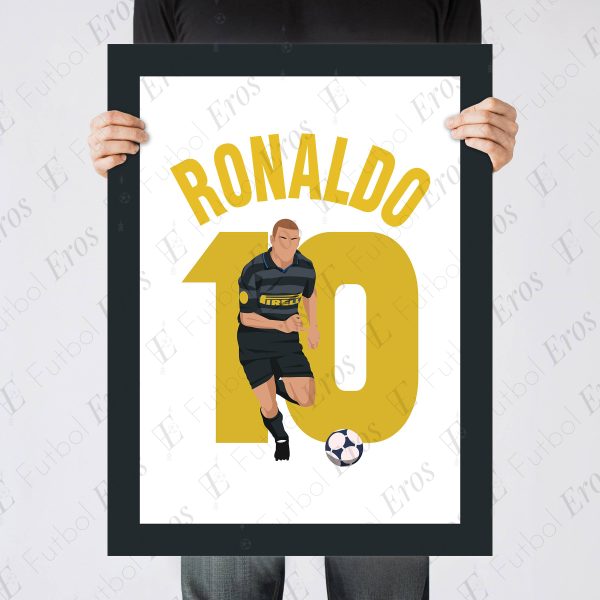 Ronaldo Nazario Goal Inter Milan vs Lazio 1997-1998 UEFA Cup Final -Poster 2