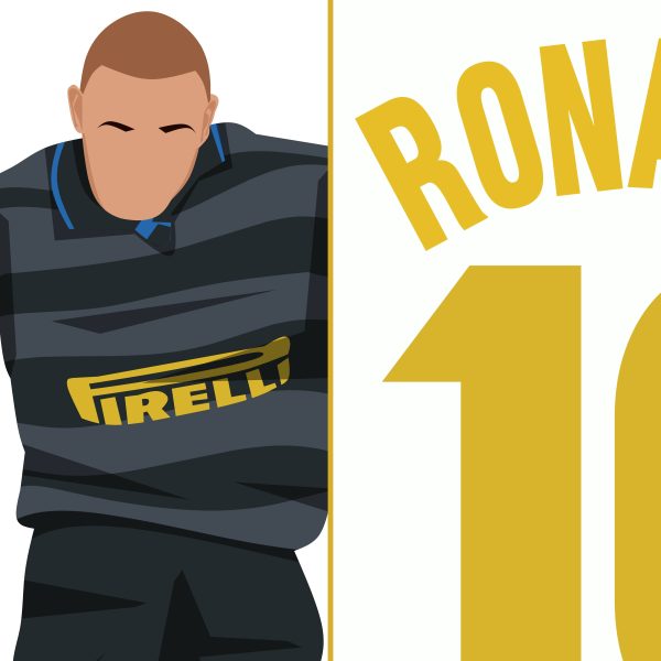 Ronaldo Nazario Goal Inter Milan vs Lazio 1997-1998 UEFA Cup Final -Poster 3 Alternate