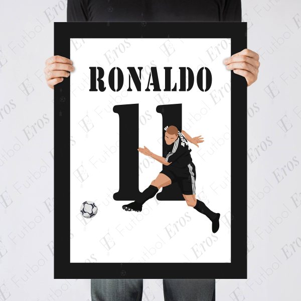 Ronaldo Nazario Hattrick Manchester United vs Real Madrid 2002-2003 UCL Quarterfinal - Poster 1