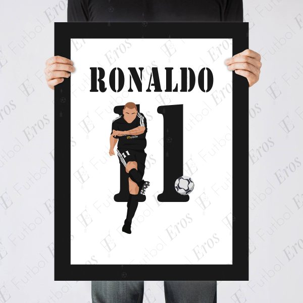 Ronaldo Nazario Hattrick Manchester United vs Real Madrid 2002-2003 UCL Quarterfinal - Poster 2