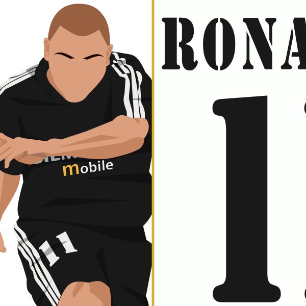 Ronaldo Nazario Hattrick Manchester United vs Real Madrid 2002-2003 UCL Quarterfinal - Poster 2 Alternate