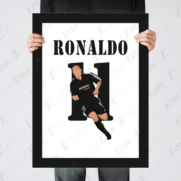 Ronaldo Nazario Hattrick Manchester United vs Real Madrid 2002-2003 UCL Quarterfinal - Poster 3