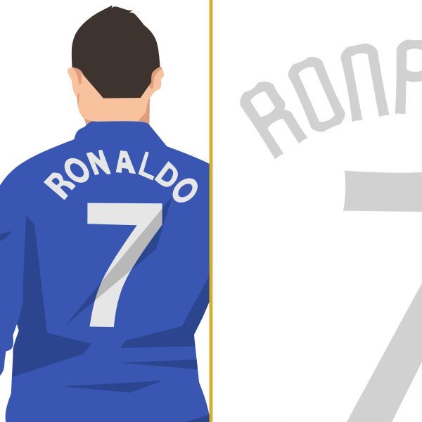 Ronaldo Freekick Goal 2009 Champions League Semi Final Arsenal vs Manchester United London England Poster Wall Art Main Image - Poster 1 Alternate