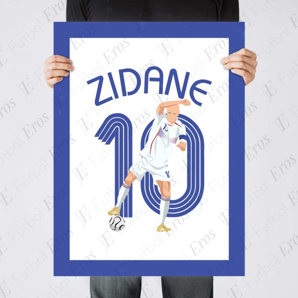 Zinédine Zidane 2006 World Cup Semis France vs Brazil - Poster 1