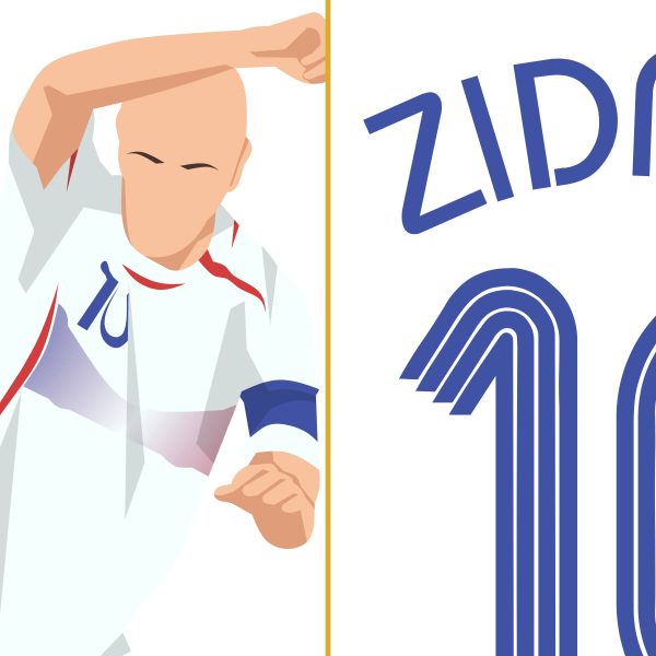 Zinédine Zidane 2006 World Cup Semis France vs Brazil - Poster 1 Alternate