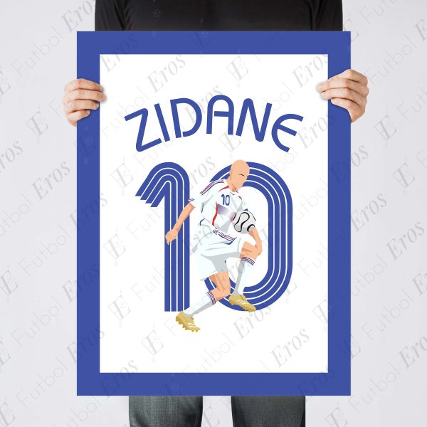 Zinédine Zidane 2006 World Cup Semis France vs Brazil - Poster 2