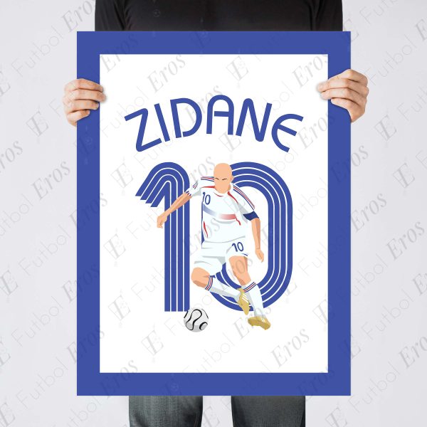 Zinédine Zidane 2006 World Cup Semis France vs Brazil - Poster 4