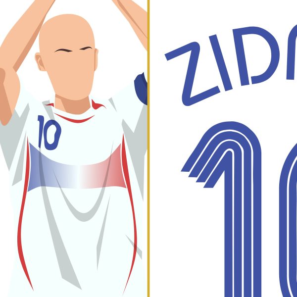 Zinédine Zidane 2006 World Cup Semis France vs Brazil - Poster 5 Alternate