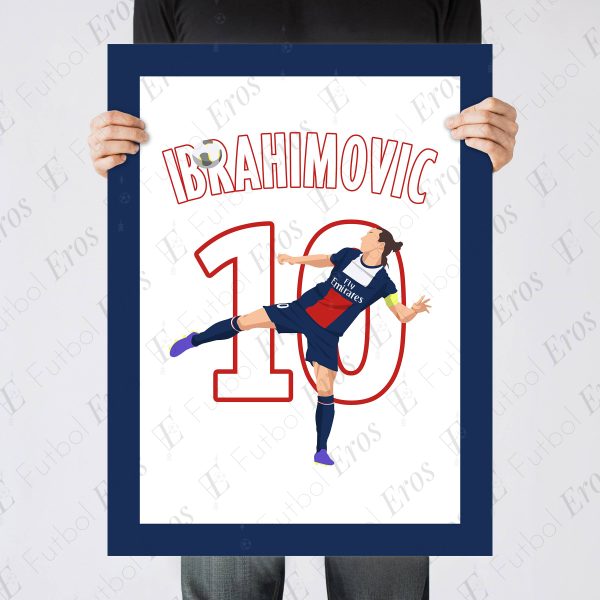 Zlatan Ibrahimovic Spinning Backheel Goal PSG vs Bastia 2013-2014 Ligue 1 - Poster 1