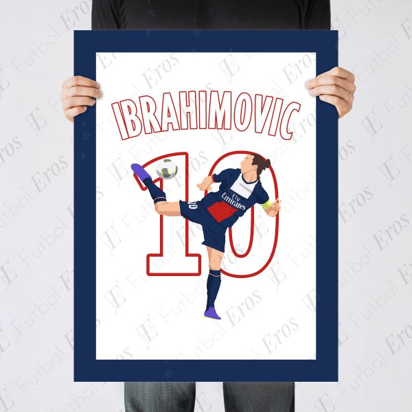 Zlatan Ibrahimovic Spinning Backheel Goal PSG vs Bastia 2013-2014 Ligue 1 - Poster 2