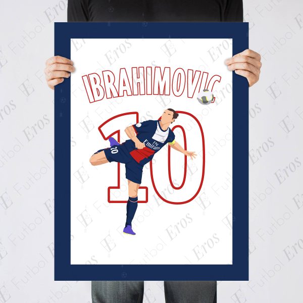 Zlatan Ibrahimovic Spinning Backheel Goal PSG vs Bastia 2013-2014 Ligue 1 - Poster 3