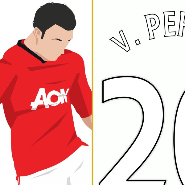 van Persie Volley Goal Manchester United vs Aston Villa 2012-2013 Premier League - Poster 2 Alternate